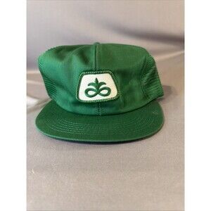 Vintage K Brand Pioneer Seeds Snapback Hat Mesh Hat Trucker Farm Agriculture USA